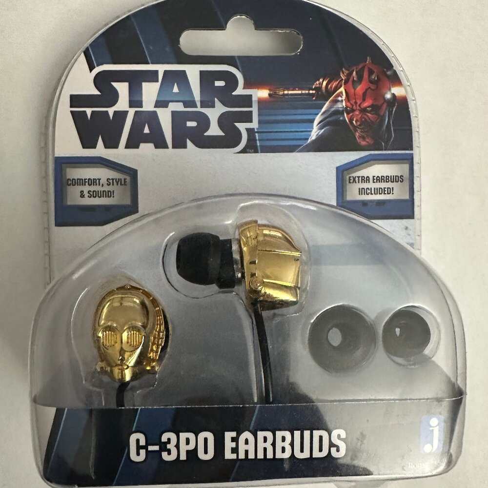 Star Wars C-3PO Earbuds Jazwares (Never opened)